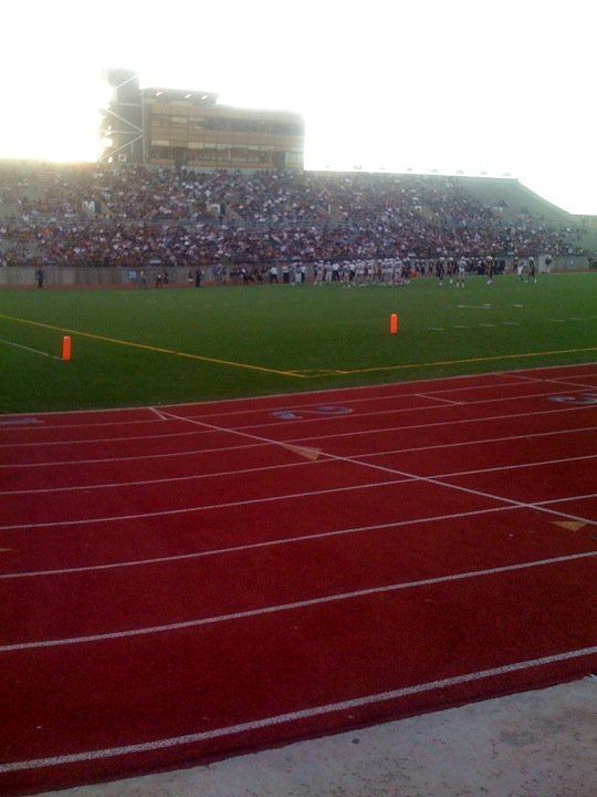 This is a pretty small crowd for a Permian game, but that's because they were playing a team from Washington.